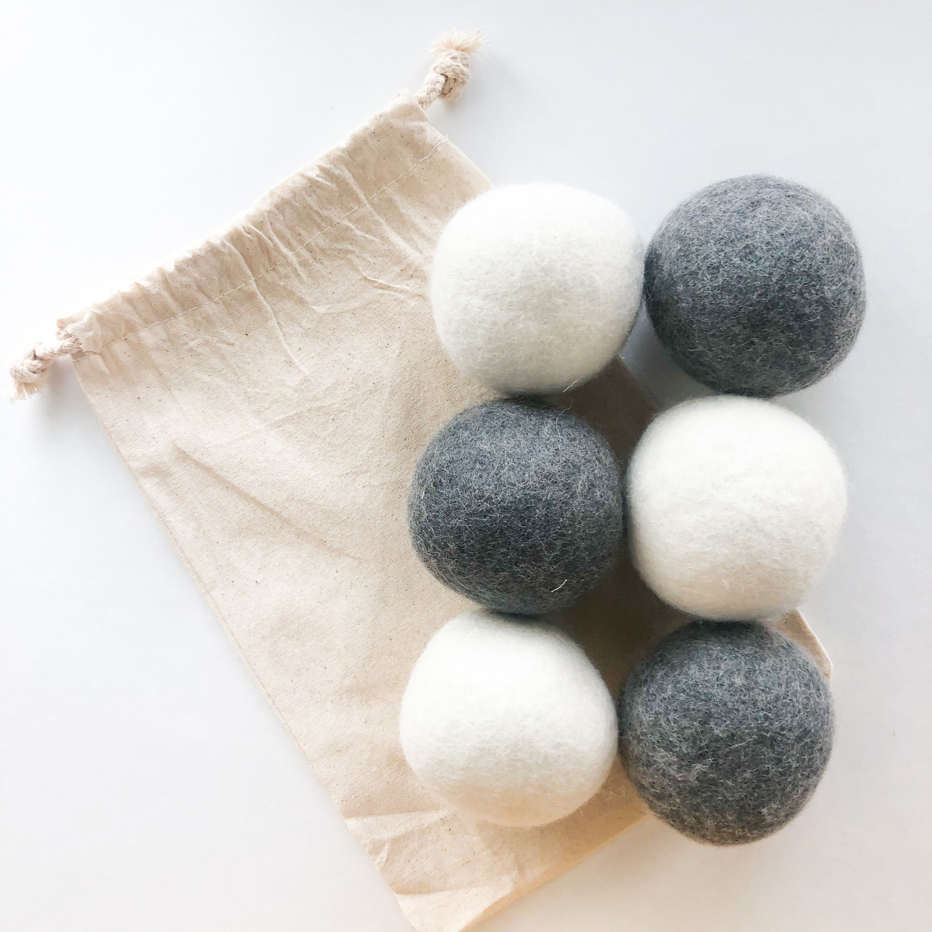 Natural Wool Dryer Balls | Organic Handmade 100% New Zealand Wool |