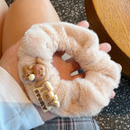 Cute Bear Furry Hair Tie
