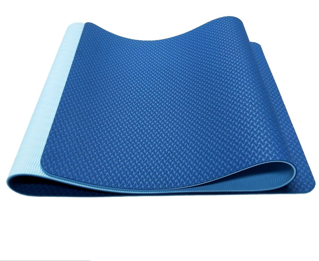 6mm Thick Double Color Anti-Slip TPE Yoga Mat