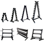 Steel Dumbbell Racks Vertical & Horizontal (3, 6, 8, 10 Levels)