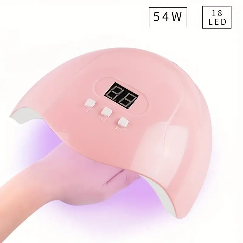 UV LED Nail Drill Kit Acrylic Nail Tips and drill Tools - Complete Manicure and Pedicure Set for Beginners-3