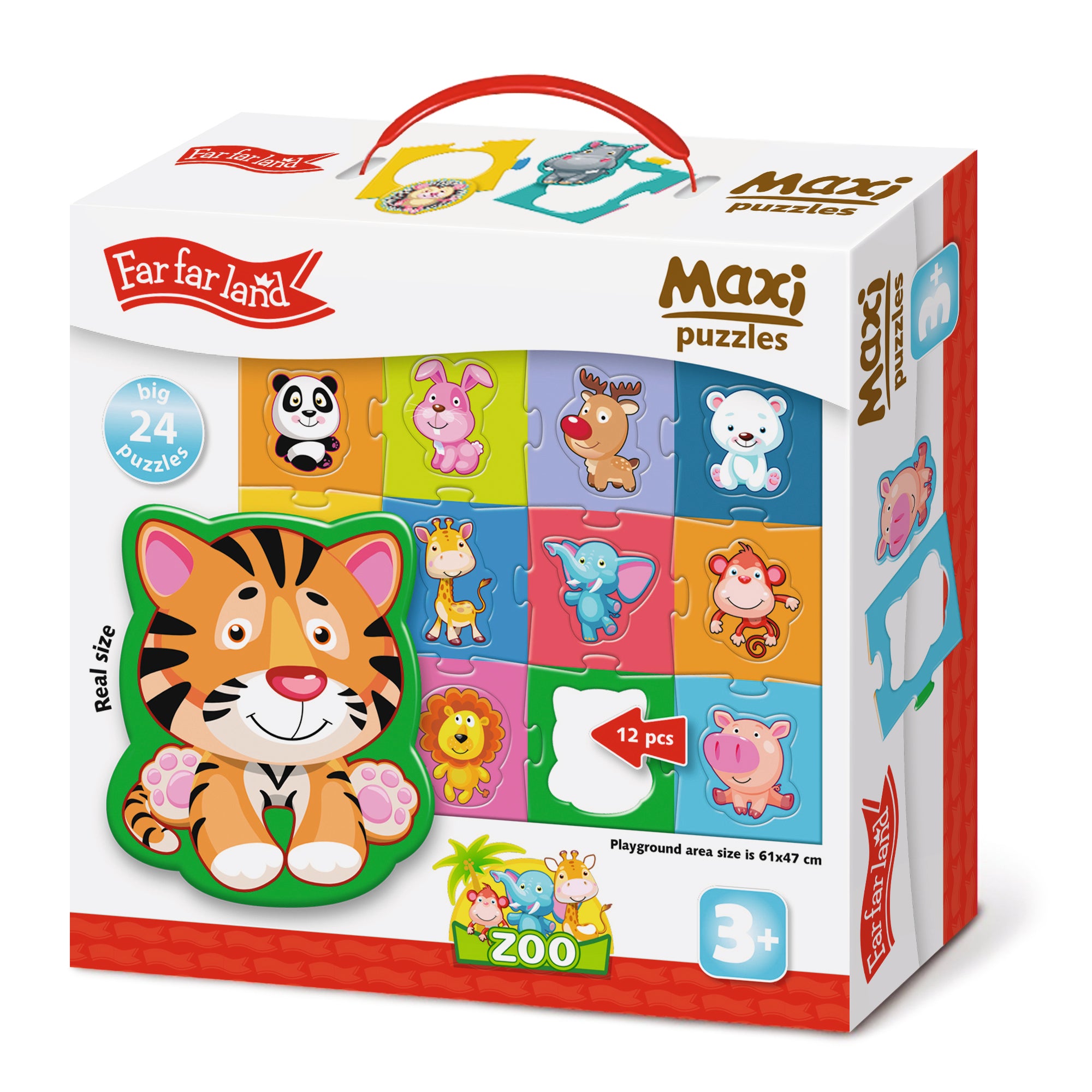 MAXI puzzle - Zoo (61 x 47 cm)