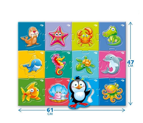 MAXI puzzle - Sea Animals (61 * 47 cm)