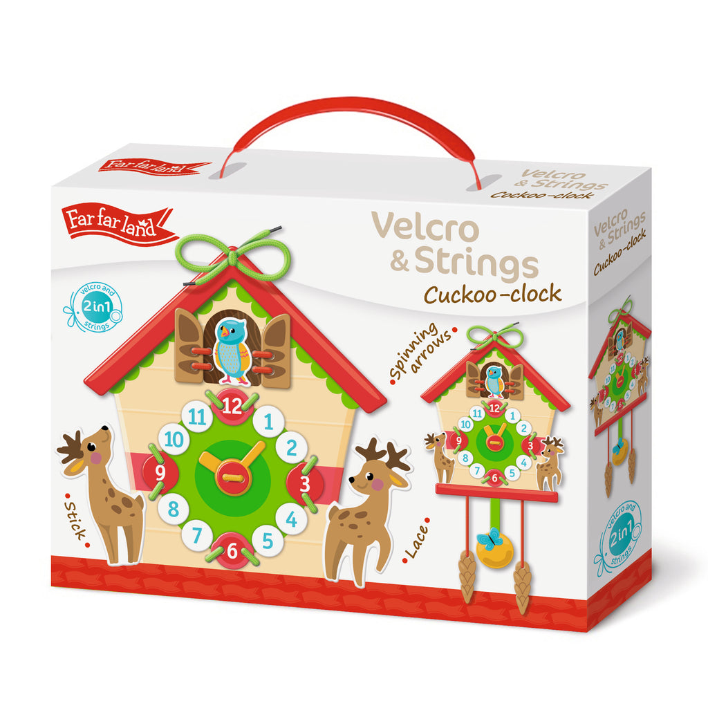 Velcro & Strings game - CUCKOO-CLOCK