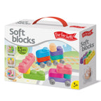 Silicone soft block set (15 elements + 12 wheels)