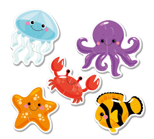 Outline puzzle - Sea Animals