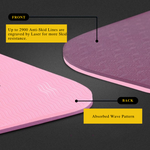 6mm Thick Double Color Anti-Slip TPE Yoga Mat