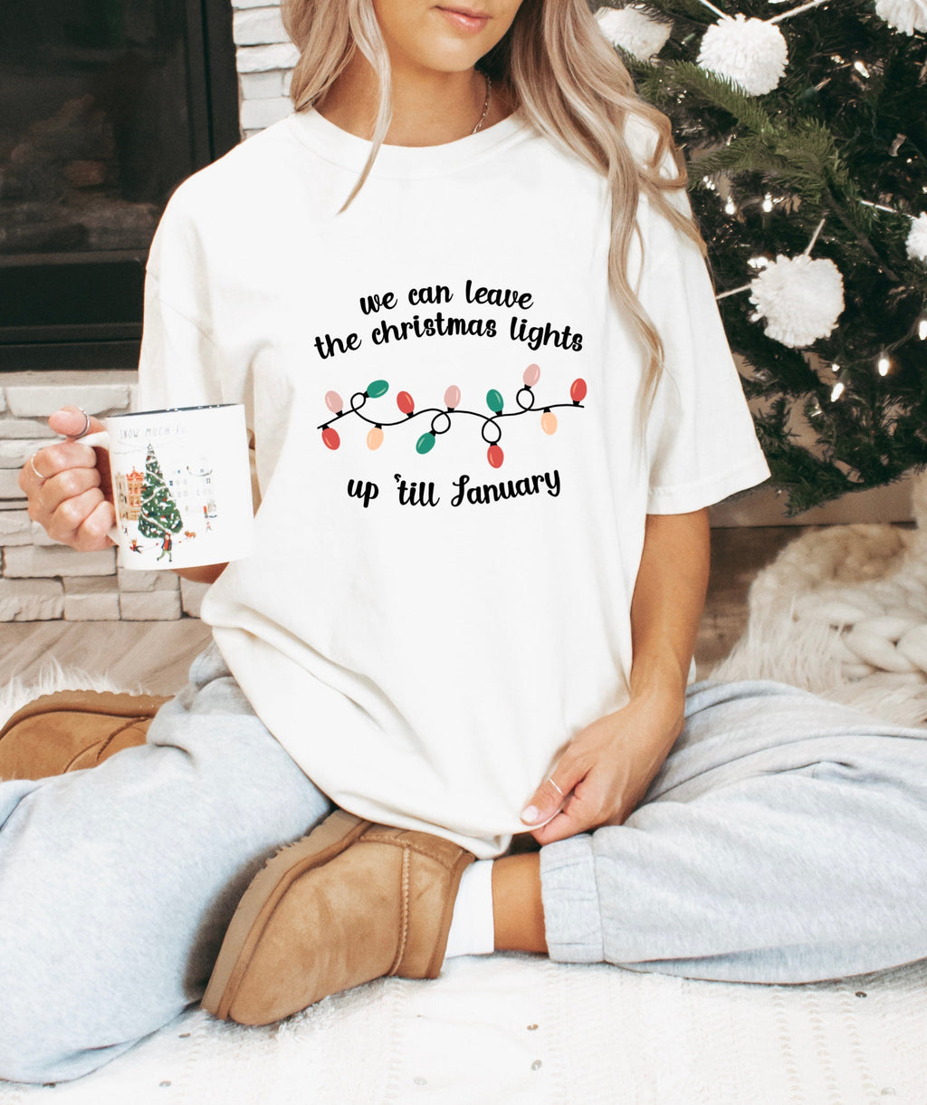 Leave the Christmas lights up til January