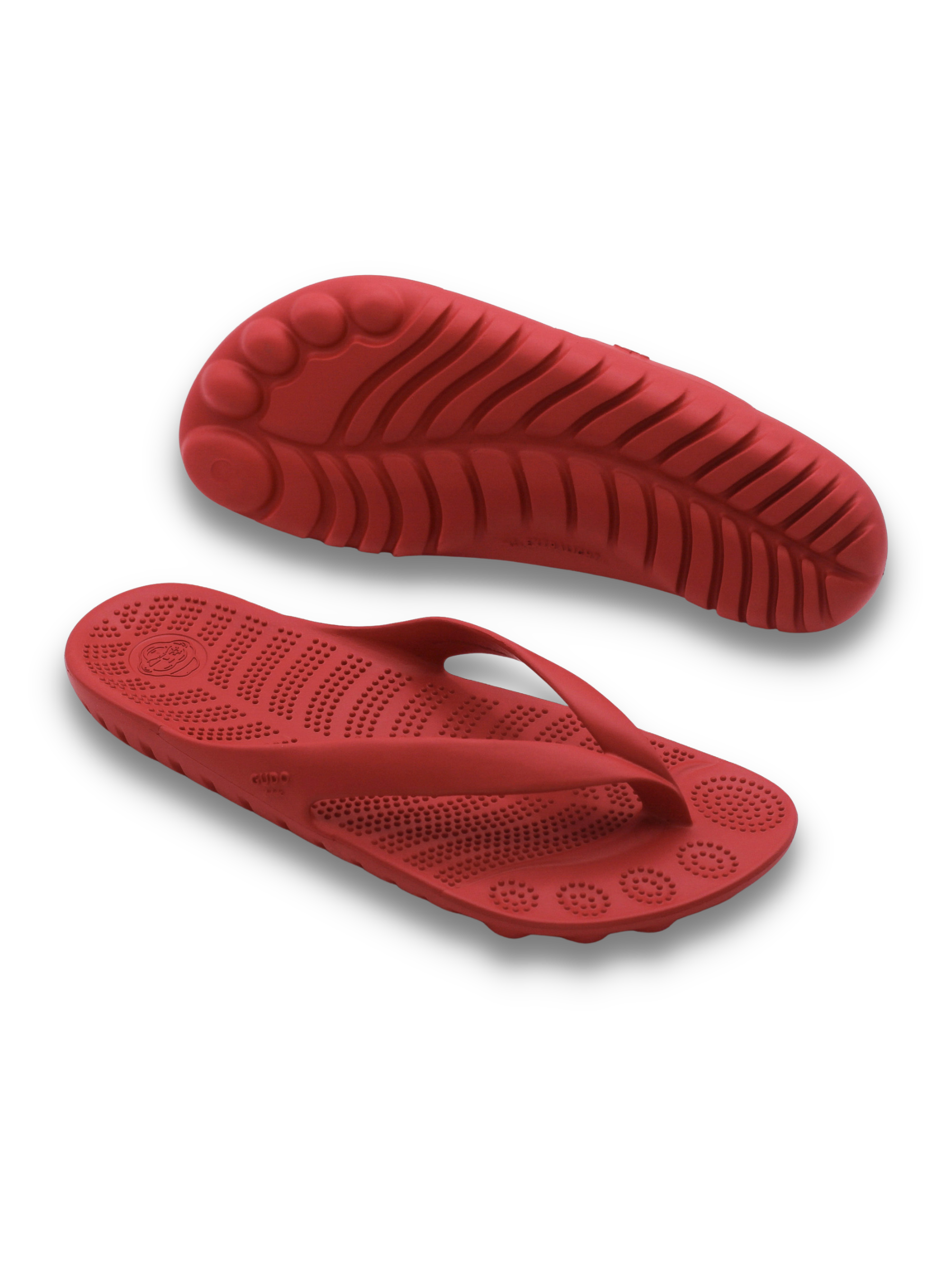 Bright Red Flip-Flops