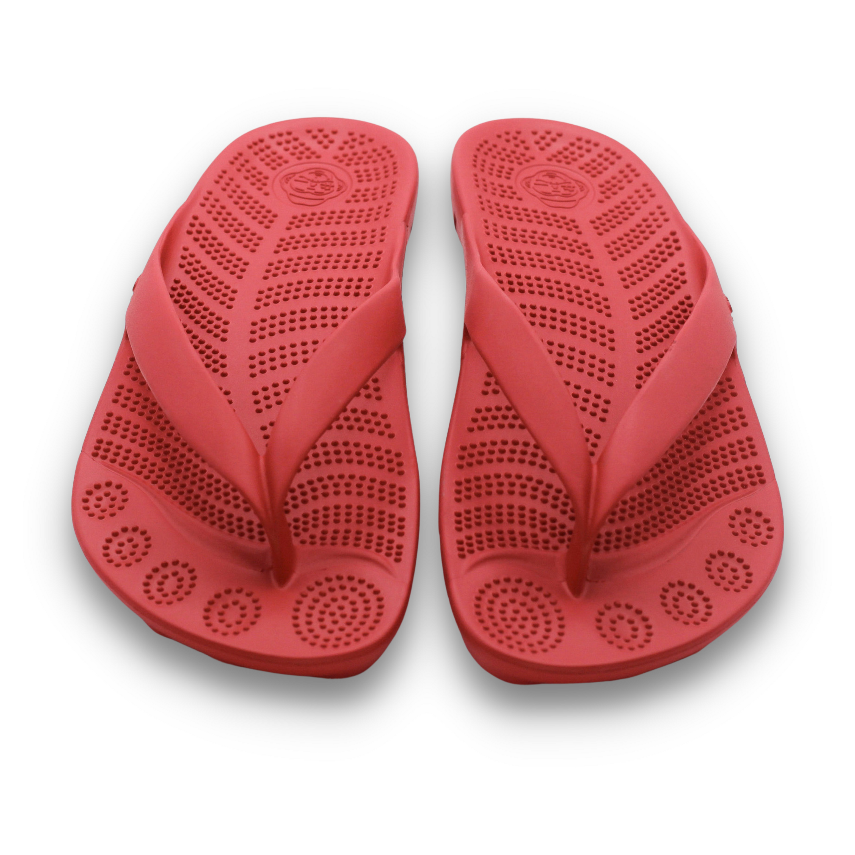 Bright Red Flip-Flops