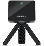 Black Garmin device on a white background
