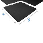 HAJEX Interlocking Exercise Gym Floor Mat - Pack of 6