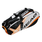Tennis Rackets Bag Large With Separated Shoes Bag - Orange-0
