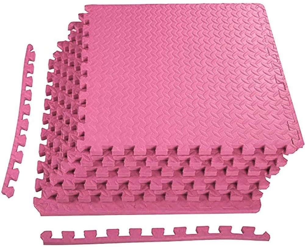 HAJEX Interlocking Exercise Gym Floor Mat - Pack of 6