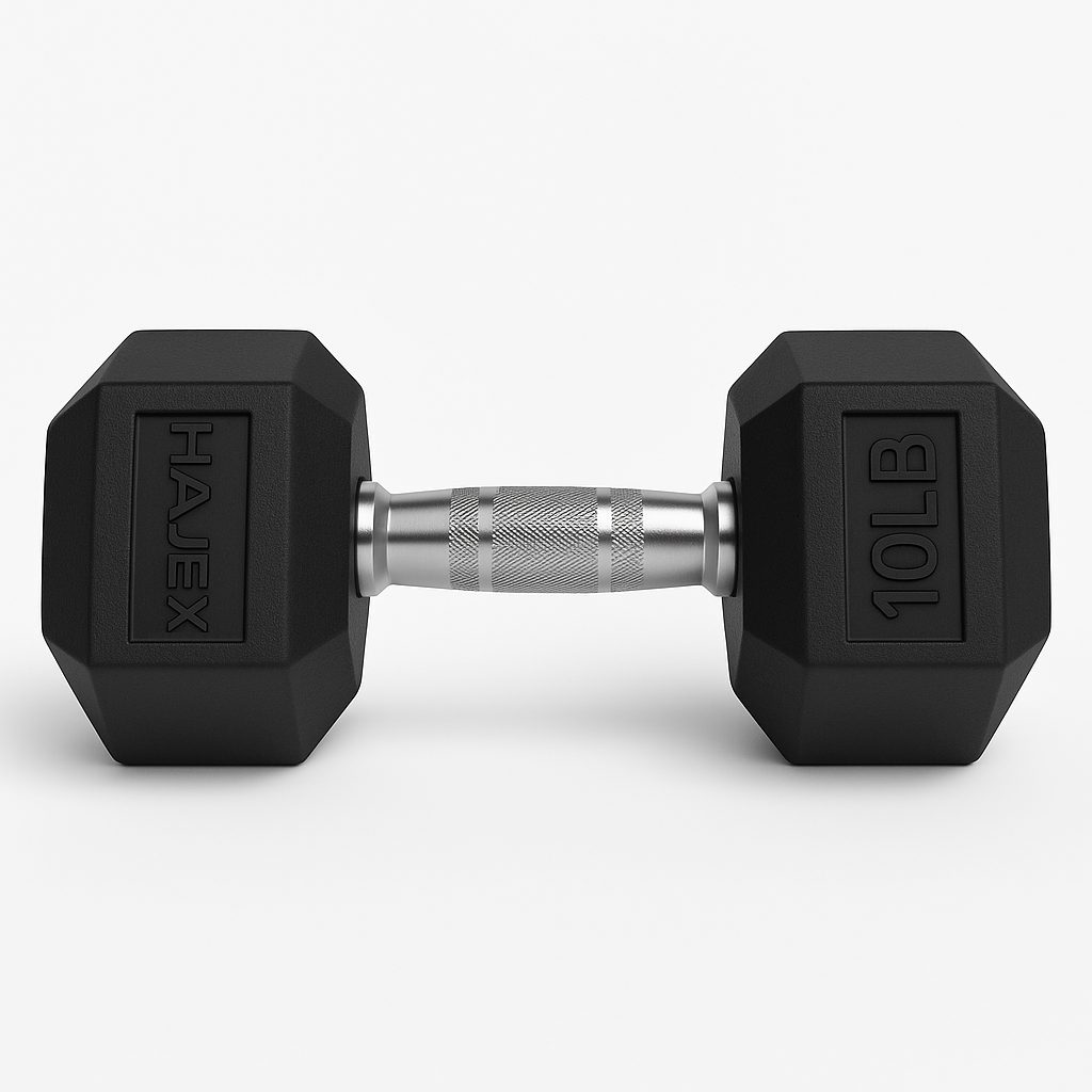 HAJEX Rubber Hex Dumbbells in Canada (2.5 to 150 LB) - Performance Series