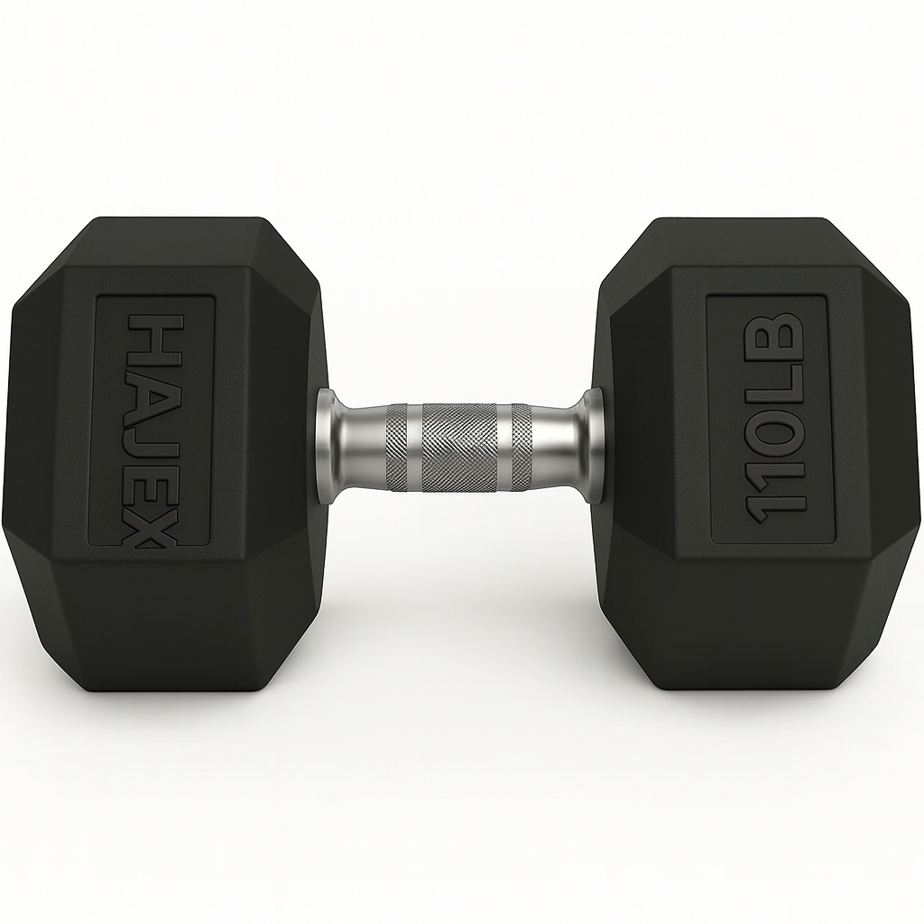 HAJEX Rubber Hex Dumbbells in Canada (2.5 to 150 LB) - Performance Series