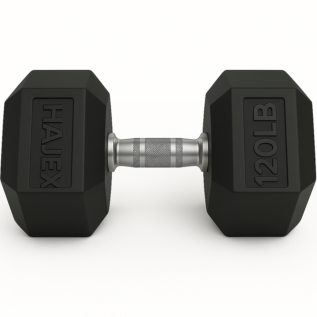 HAJEX Rubber Hex Dumbbells in Canada (2.5 to 150 LB) - Performance Series