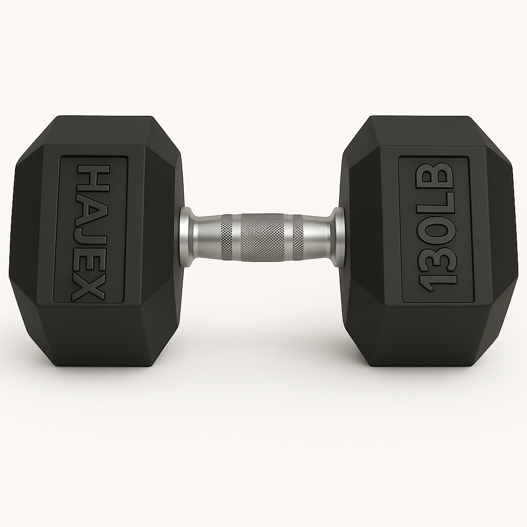 HAJEX Rubber Hex Dumbbells in Canada (2.5 to 150 LB) - Performance Series