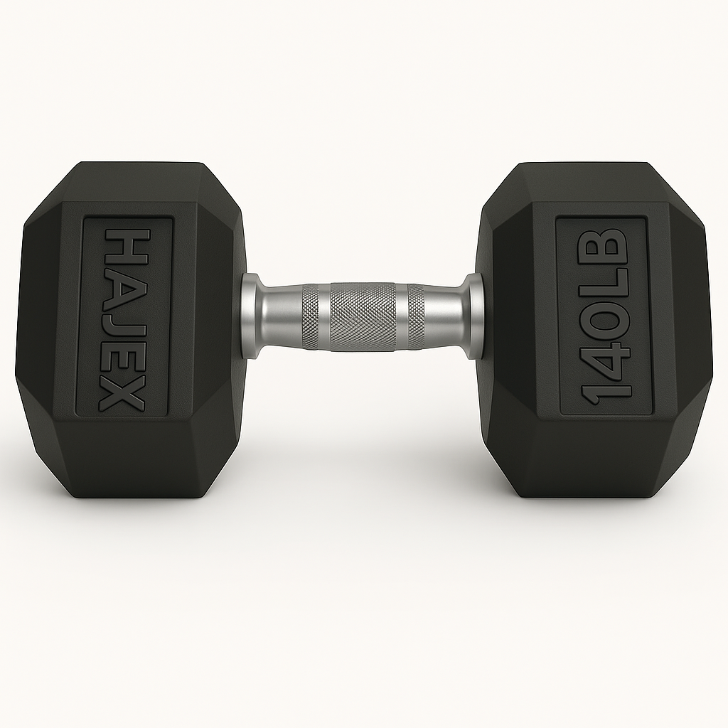 HAJEX Rubber Hex Dumbbells in Canada (2.5 to 150 LB) - Performance Series