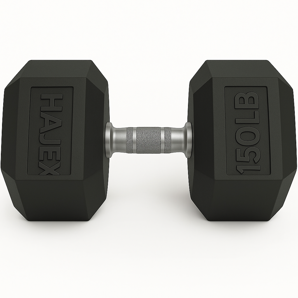 HAJEX Rubber Hex Dumbbells in Canada (2.5 to 150 LB) - Performance Series
