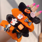 Pumpkin Color Cute Ghost Hair Tie
