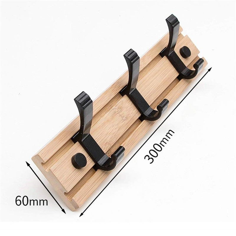 Fashion Style Bedroom Furniture Coat Rack Clothes Hanger Hooks Living Room Closet Bamboo Hat Racks Coat Hanger Wall Hook-1