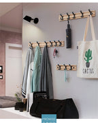 Fashion Style Bedroom Furniture Coat Rack Clothes Hanger Hooks Living Room Closet Bamboo Hat Racks Coat Hanger Wall Hook-3