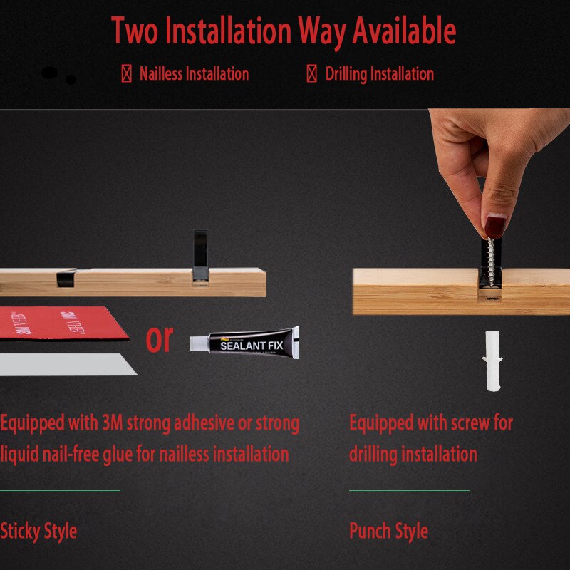 Fashion Style Bedroom Furniture Coat Rack Clothes Hanger Hooks Living Room Closet Bamboo Hat Racks Coat Hanger Wall Hook-2