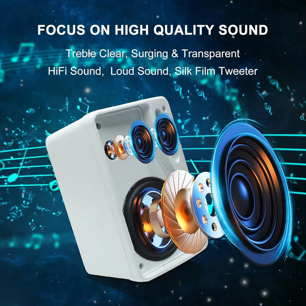 200W Passive Outdoor Speakers Waterproof Marine (White)-1