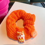 Cute Bunny Cat Knitted Hair Tie