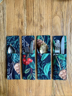 Christmas motive Cutlery Holder | Christmas Forest