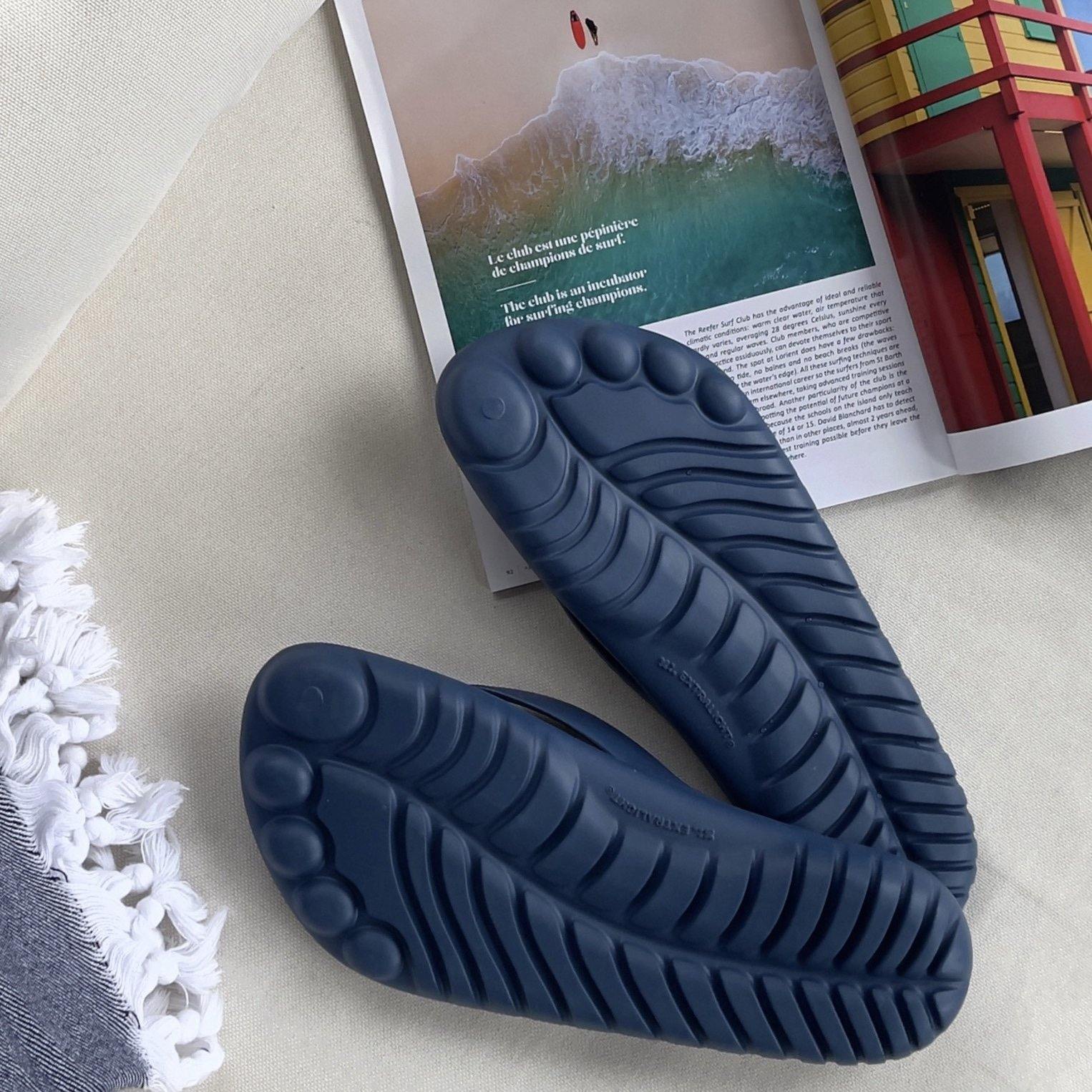 Navy Blue Flip-Flops + Drybag