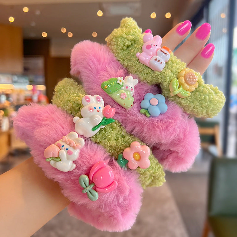 Knock Cute Tulip Bunny Lamb Hair Tie