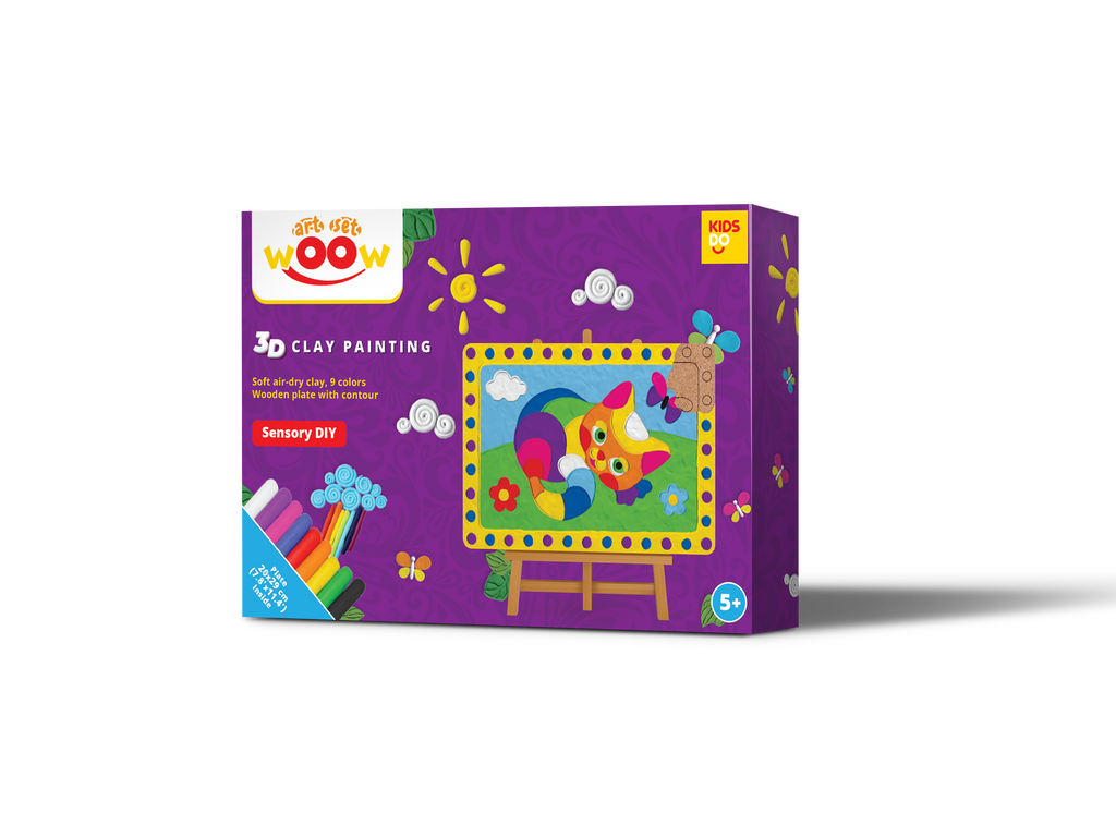 3D Clay Painting. KITTEN