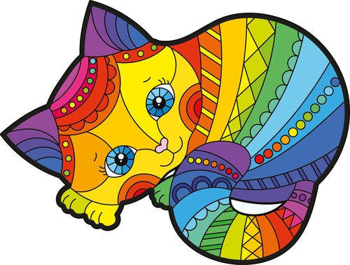 Wooden puzzle. KITTEN. 100 pcs