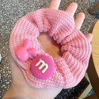 Fruit Color Hair Scrunchies -4pcs Set