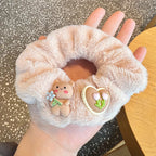 Cute Bunny Bear Plush Hair Scrunchies