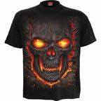 SKULL LAVA - Unisex T-Shirt Black