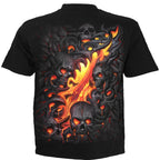 SKULL LAVA - Unisex T-Shirt Black