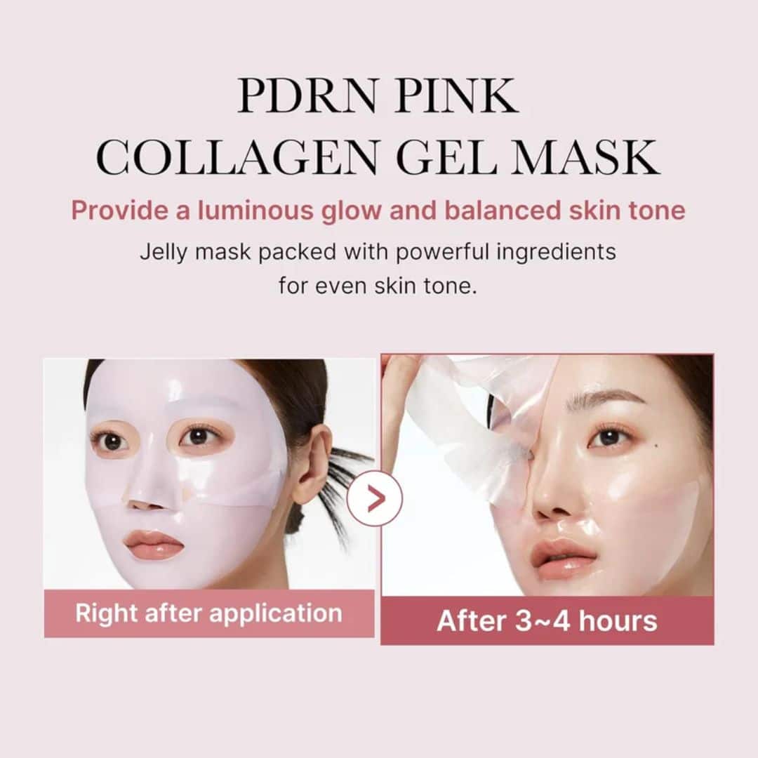 (4 Units) Medicube PDRN Pink Collagen Gel Mask Box