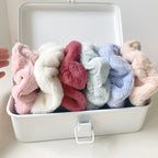 Solid Color Plush Hair Tie - 9pcs Set