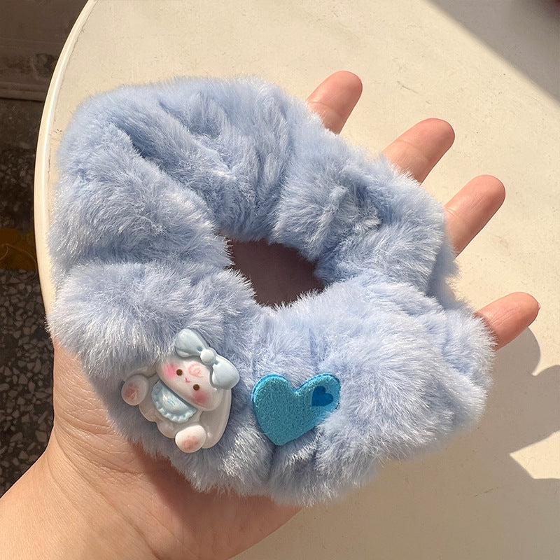 Cute Big-Eared Dog Plush Hair Tie