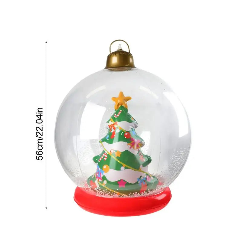 Outdoor Christmas Inflatable Ball Garden Decoration (22-inch)