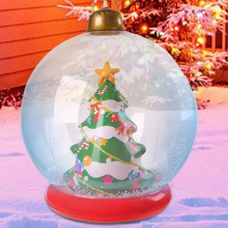 Outdoor Christmas Inflatable Ball Garden Decoration (22-inch)-1