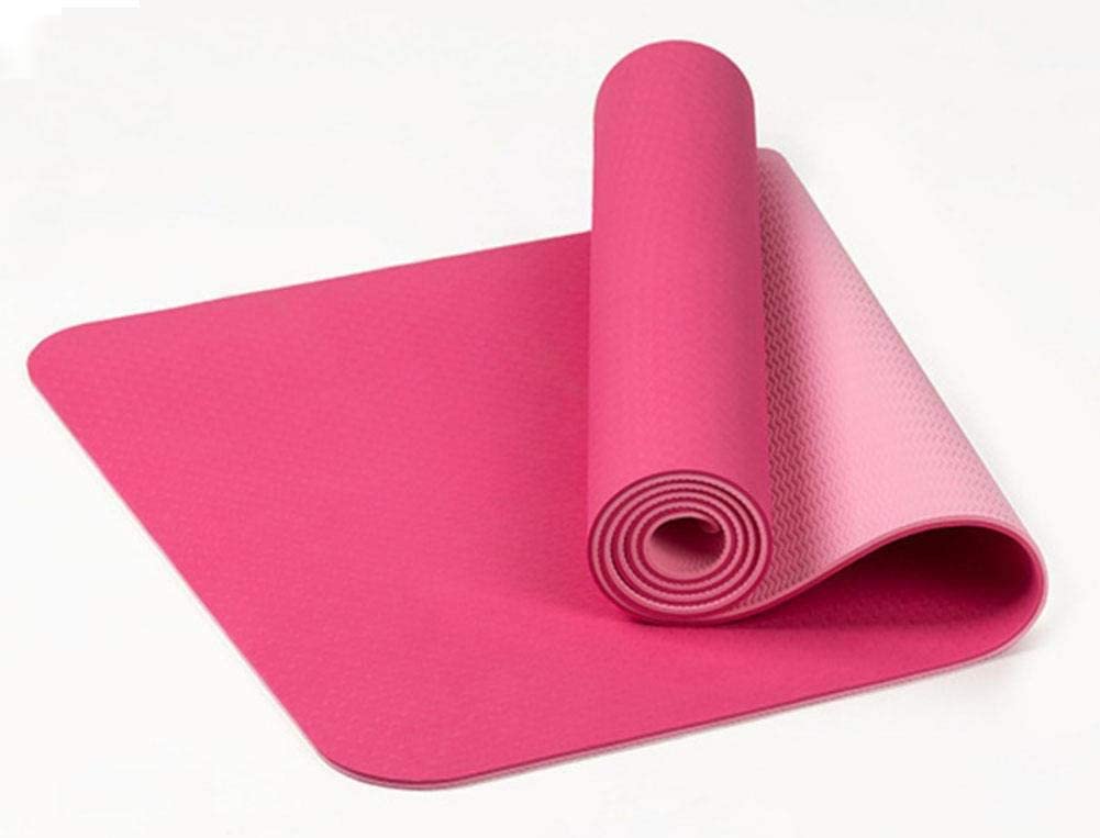 6mm Thick Double Color Anti-Slip TPE Yoga Mat