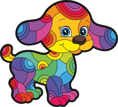 Wooden puzzle. PUPPY. 49 pcs