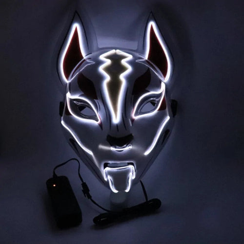 Neon LED Luminous Design, Full Face Mask with EL Wire
