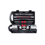 Cast Iron Adjustable Dumbbell Set with Barbell Bar Connector