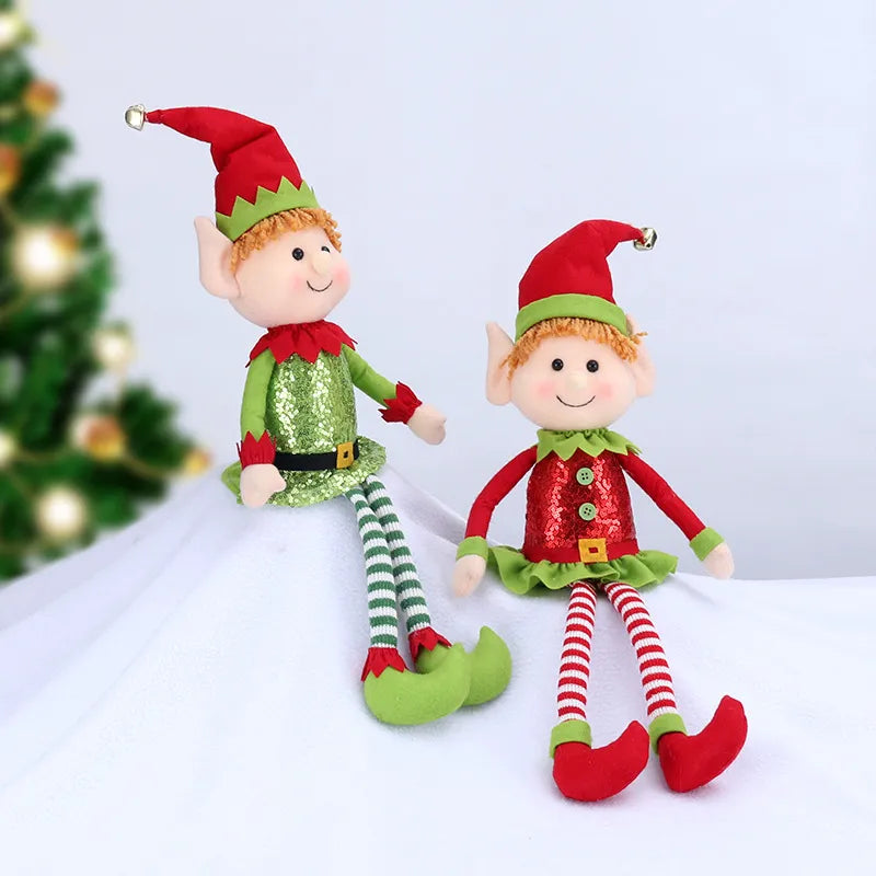 65CM Long-Legged Elf Doll Christmas Party Ornament (2pcs)