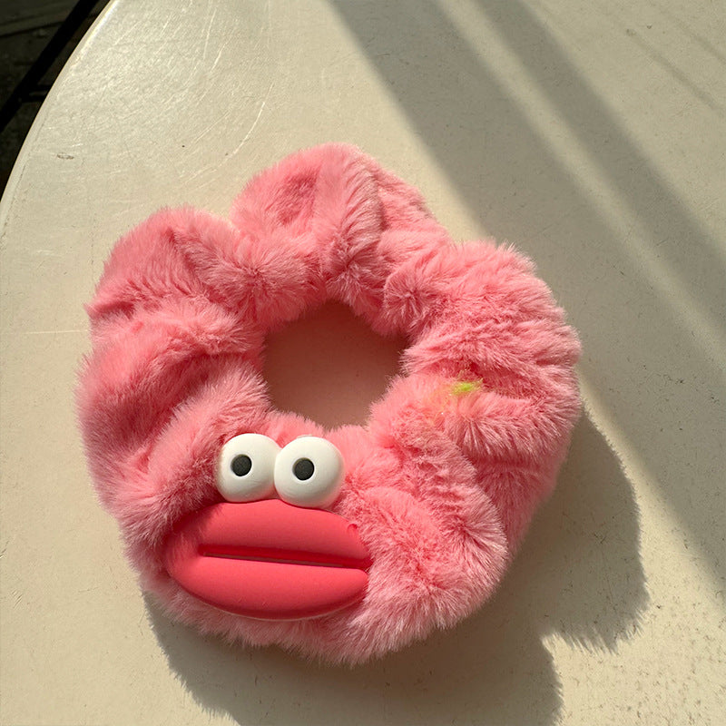 Big Eyed Sausage Mouth Plush Hair Tie